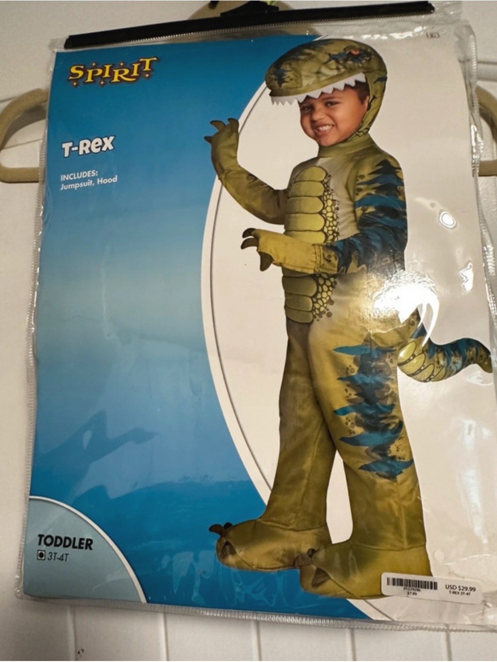 Spirit Halloween T. rex costume